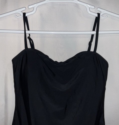 NWT Women’s Relleciga One Piece Bandeau Black Swimsuit Bathing Suit Large - Picture 4 of 10