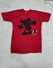 Vintage Disney Store 80  s 90  s Mickey Mouse Shadow USA T-Shirt Single Stitch HTF
