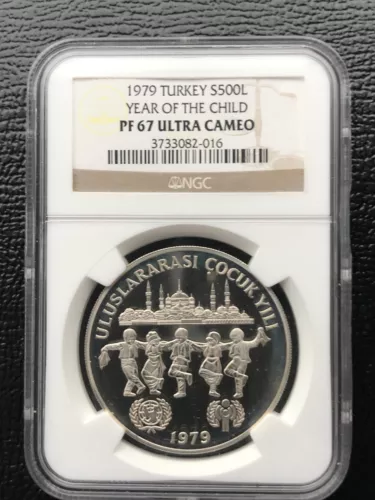 1979 Turkey S500L - International Year of the Child  NGC PF67UC C#3733082-016