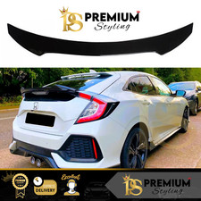 Honda Civic FK7 10th Gen Gloss Black Rear Boot Spoiler Lip Wing Type R 2016-20