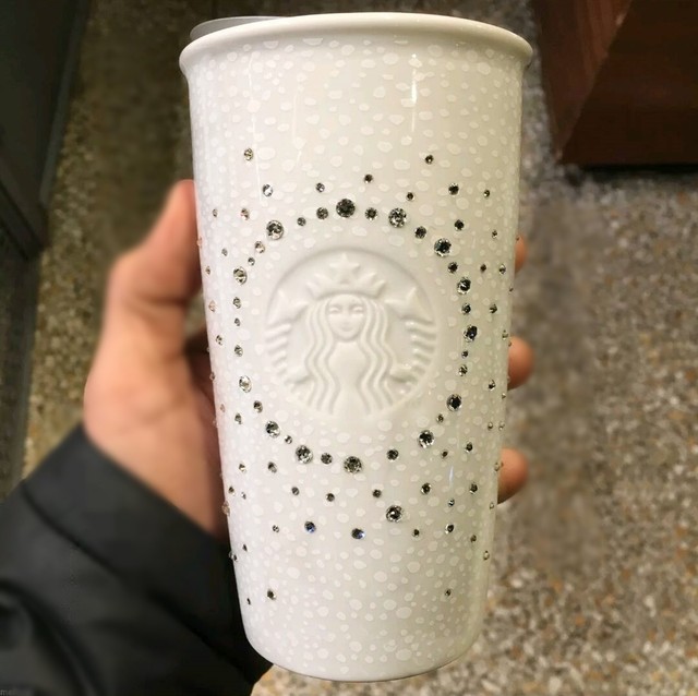 Starbucks Holiday 2020 White Pearl Vacuum Insulated Stainless Steel