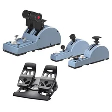 TCA Quadrant+ADD-ON Flight Simulator Throttle Valve+Flap+Spoiler w/Rudder Pedal