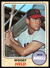 1968 Topps Woody Held    #289 California Angels