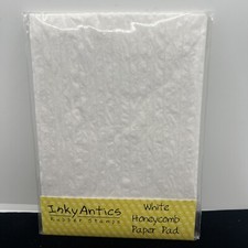 Inky Antics Rubber Stamps HoneyPOP White Honeycomb Paper Pad For 3D Elements