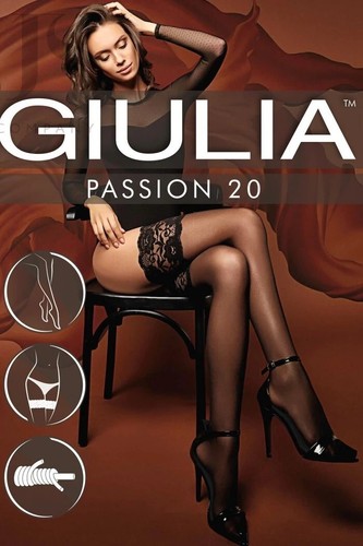 Giulia Passion klassische dünne Damen Blumenstrümpfe mit breiter Spitzenkrone... - Bild 23 von 40