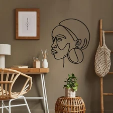 Woman Metal Wall Art, Wall Decor, Wall Hangings, Large Wall Art,