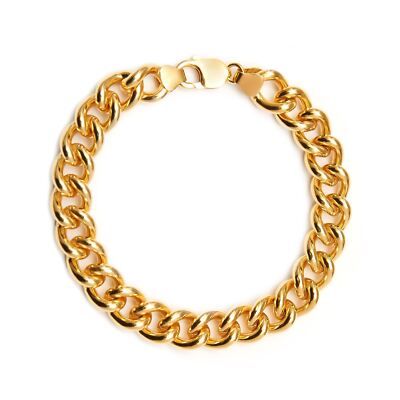 Inch Men's 9ct Rolled Gold Curb Chain Bracelet Ounces