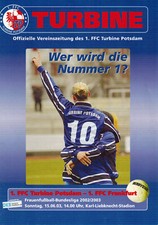 Frauenfußball 1.FFC Turbine Potsdam 2002/2003