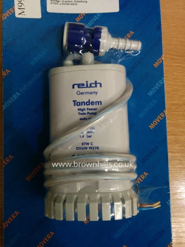 MOTORHOME & CARAVAN TWIN / TANDEM SUBMERSIBLE WATER PUMP 19L/MIN 1.4BAR
