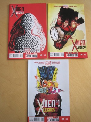 X-MEN LEGACY, Marvel Now 2013 series : issues 1,2,3,  by SPURRIER & ENG HUAT