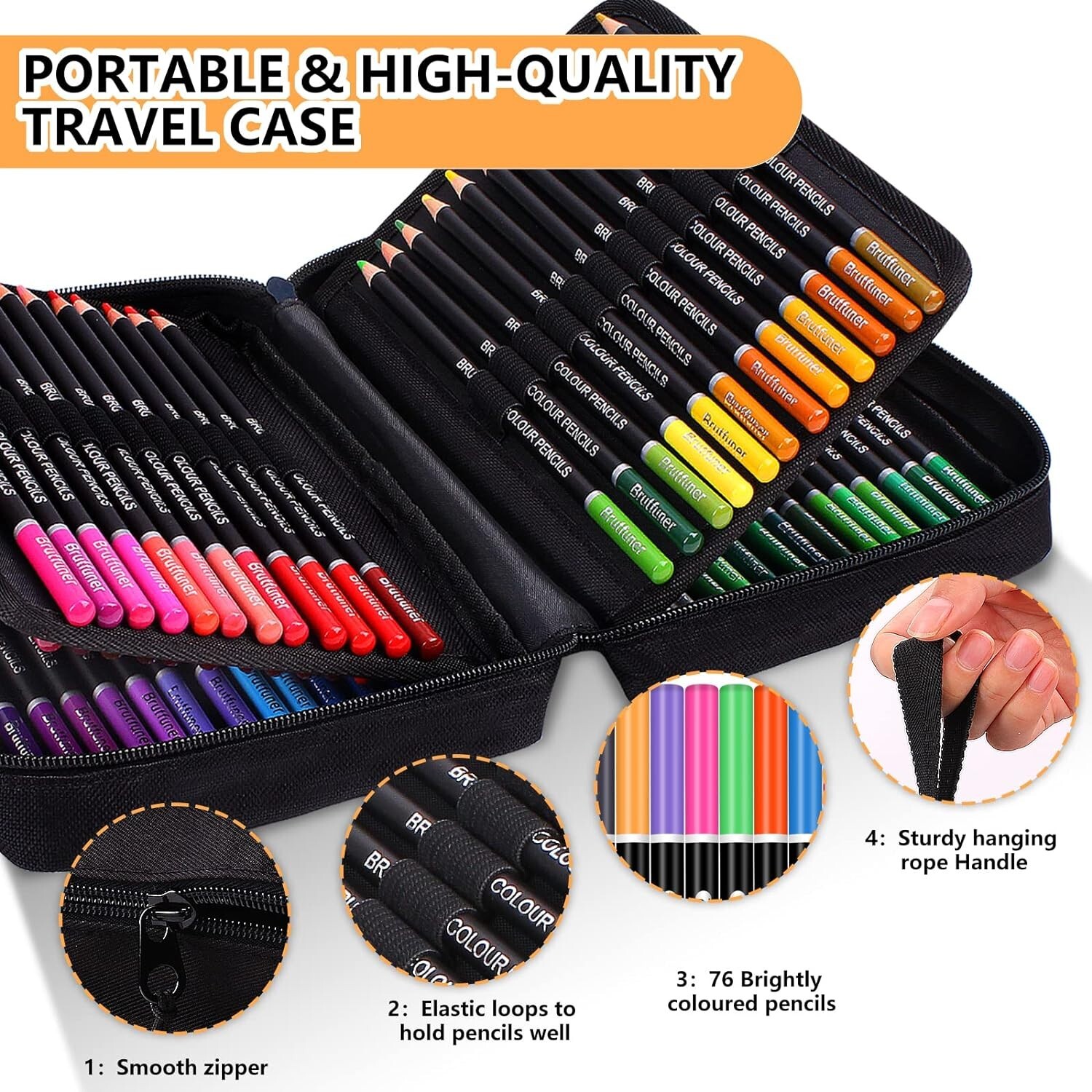 Colouring Pencils Art Set 76 Coloured Pencils for Adults eBay