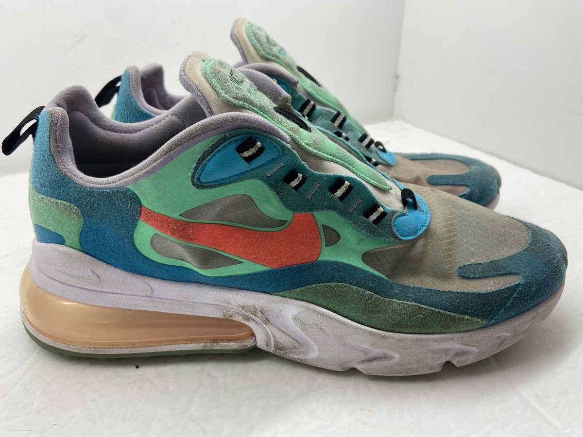 Size Nike Air Max 270 React Electro Green Lagoon W for sale - Main Image