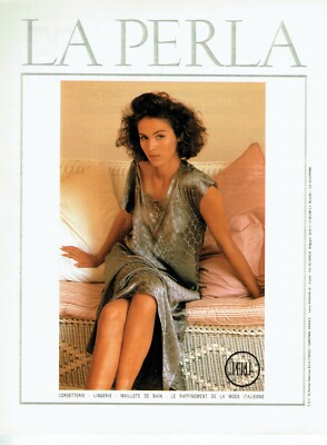  Werbung Advertising 0522 1987 Nachtwäsche La Perla Unterwäsche