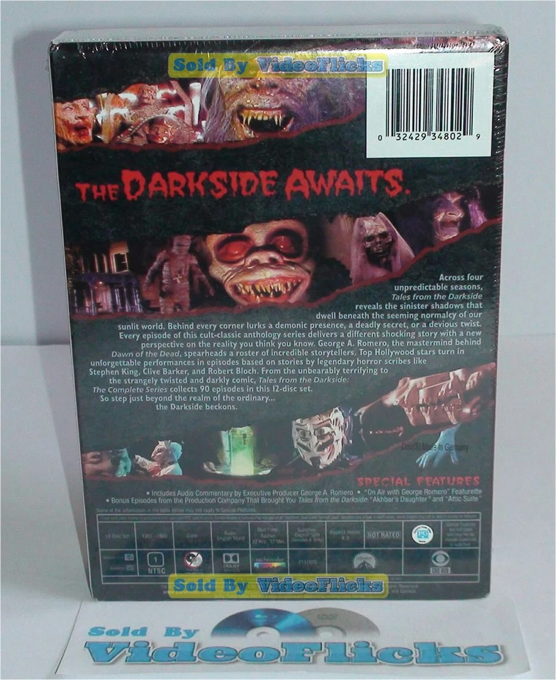 Tales From The Darkside Complete Series Seasons 1-4 DVD 12-Disc Box Set New - Image 2 of 3