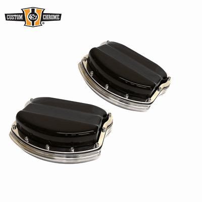 Black Xzotic Rocker Boxes Cover Fit For Harley Davidson RevTech 115''&125''Engines