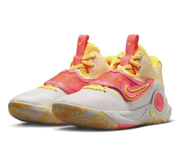 Nike KD Trey X White Hot Punch Orange DD9538 100 Basketball Sz