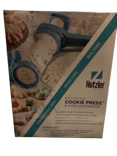 Hutzler Easy Action Kekspresse – Einfache Plätzchenpresse Für Bunte Kekse, Pasta & Deko