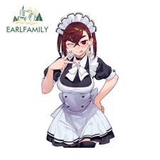 EARLFAMILY 5.1" Kawaii Ayase Momo Maid Anime Car Decals Tank Cap Vinyl Stickers