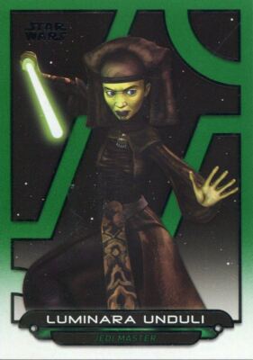 Star Wars Galactic Files 2018 Green [199] Base Card ACW-25 Luminara Unduli