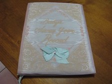 9x11" BOOK RECORD baby vintage 1939 baby's seven year record janet laura scott