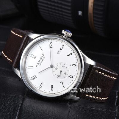 Parnis Automatic Movement Men's Mechanical Watch 5ATM Date Stainless Steel Case