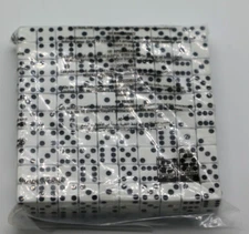 Koplow Games Pack of 50 8mm Six Sided D6 Small Square Dice White with Black Pips
