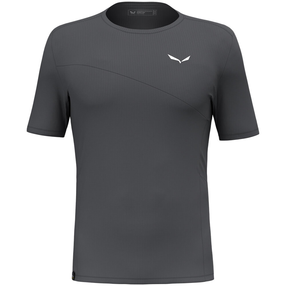 Salewa Puez Sporty Seco Camiseta de Hombre Senderismo Exterior Gris Nuevo