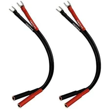 CNCESS CESS-083 Female Banana Jack to Spade Plug for Speaker Small