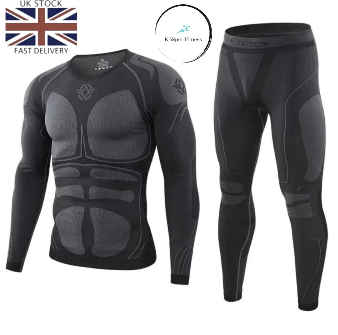 Mens Compression Base Layer Thermal Underwear Set Soft Fleece Lined Long Johns
Opens in a new window