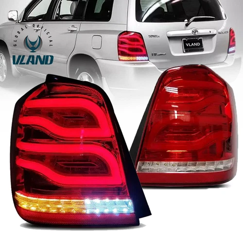 VLAND LED Headlights + Red LED Tail Lights Rear For Toyota Highlander 2001-2007 - Picture 8 of 19