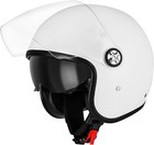 Casque Moto Jet Double Visière Adulte Homologué ECE 22.06 Taille 60cm L Blanc