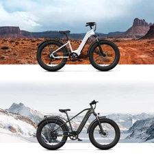 SISIGAD 26'' Fat Tire Electric Bike 1200W(Peak) Motor 7-Speed E-bike for Adults