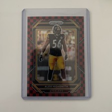 2022 Panini Prizm Alex Highsmith Black & Red Checkerboard Prizm SP 244 Steelers