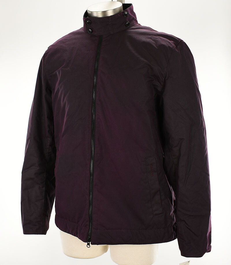 BARBOUR Mens Merlot BARNBY Insulated Waxed Cotton Jacket MEDIUM NWT