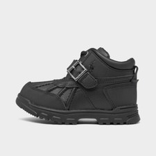 Polo Ralph Lauren Boys Dover Little kids School Shoes Black SIZE4