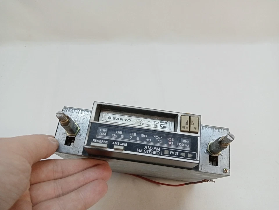 PARTS SANYO FT 222 M Stereo Cassette Player Reverse Reversible Japan Vintage - Image 3 of 4