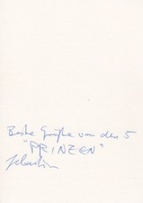 Sebastian Krumbiegel "Die Prinzen" Autogramm signed 10x15 cm Karteikarte 