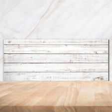 Kitchen Glass Splashback 125x50 Wooden wall
