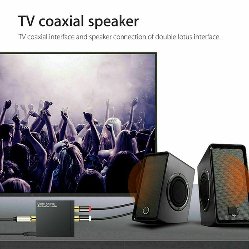 DE Digital Zu Analog Audio Konverter Wandler Optisch Toslink Koaxial Auf RCA 1:2 - Bild 7 von 13