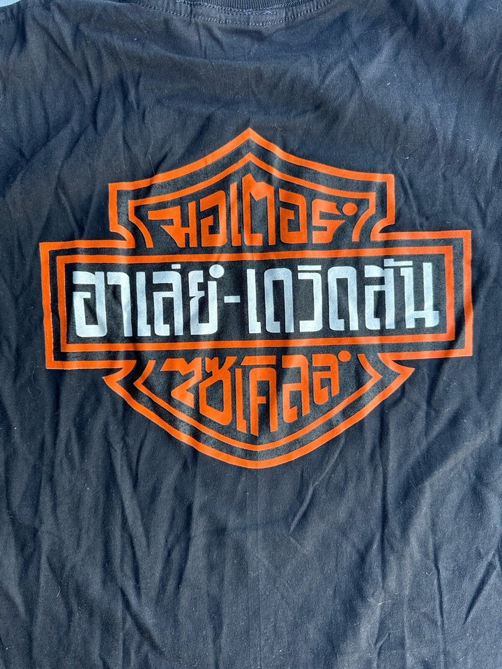 GREAT Harley Davidson International T Shirt Black Size Medium eBay