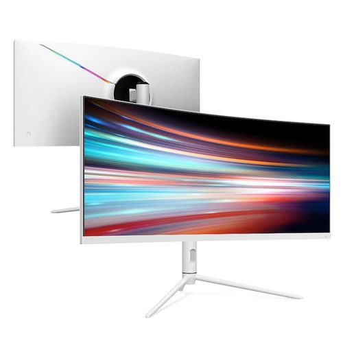 Hansung TFG30F20W Ultrawide 200 Gaming White 30" Monitor - Picture 2 of 5