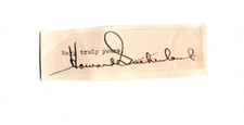 Howard Sutherland 1865-1950 Signed Clip / Autographed Senator West Virginia