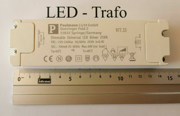 Paulmann Led Trafo Transformator Konstantstrom 700Ma 25W Dimmbar Weiß N13-image