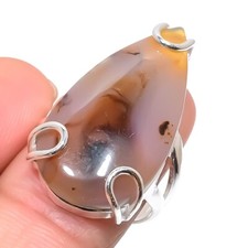 Natural Montana Agate Gemstone 925 Sterling Silver Jewelry Ring Size 6  US 