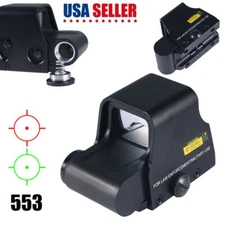 Red/Green Dot Holographic Sight 553 Tactical Airsoft Scope Sight US STOCK Durabl