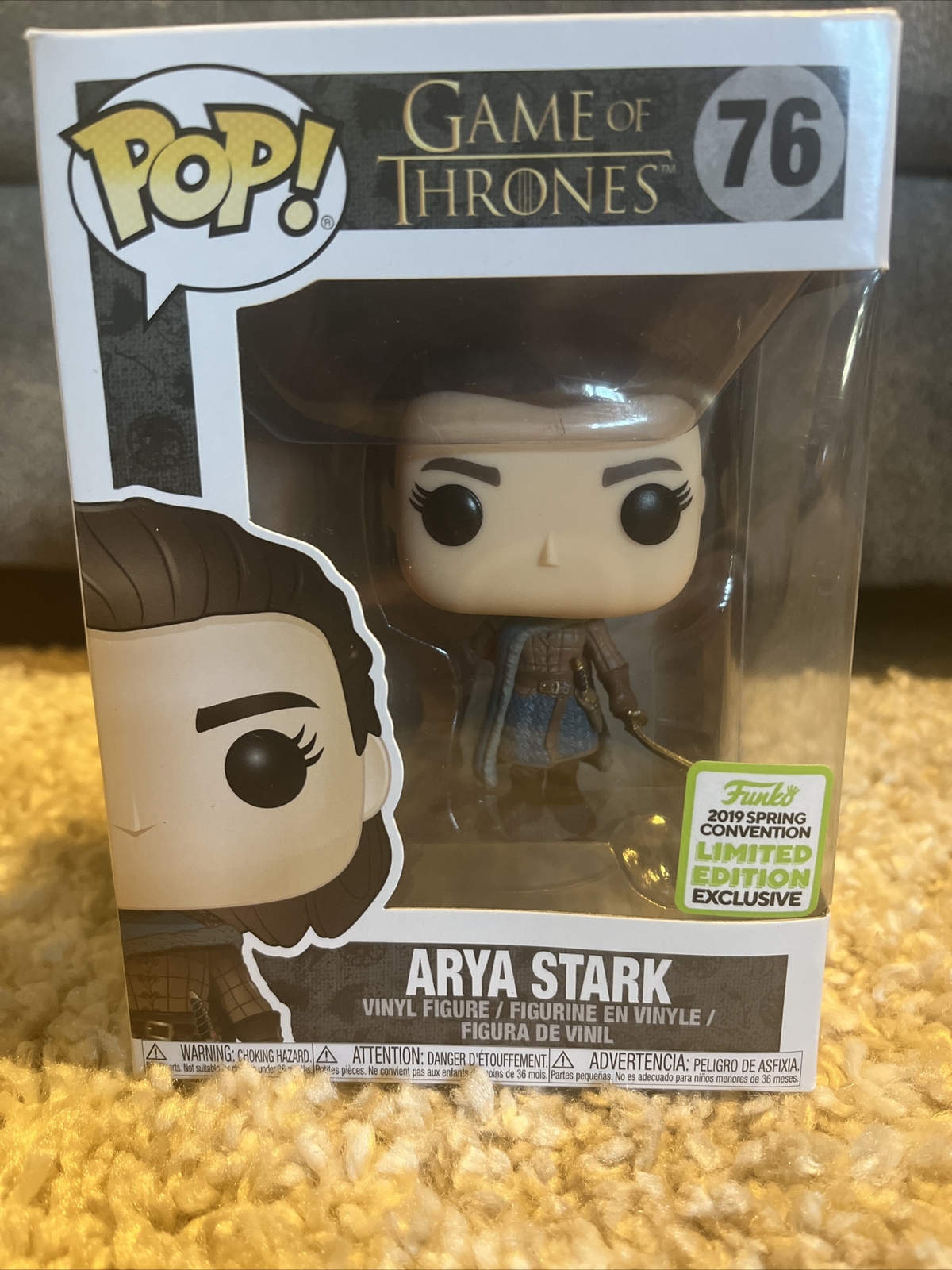 Funko Pop ! Game Of Thrones – Arya Stark (édition Spring Convention 2019) – 9,5 Cm En Vinyle – Figurine De Collection