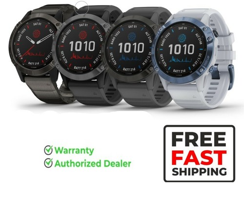 Garmin Fenix 6 Pro Solar Premium Multisport GPS Watches | eBay