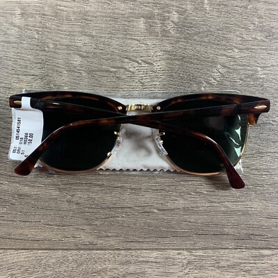 Ray-Ban Unisex Sunglasses RB3016 W0366 Tortoise Shell Green 51mm