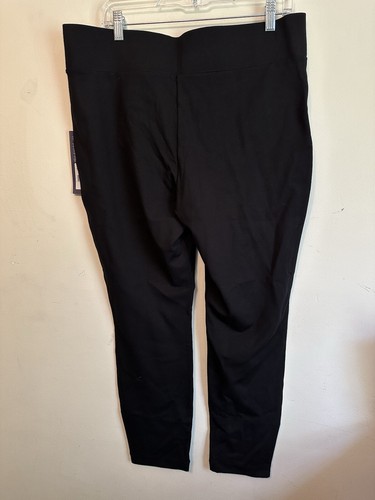NYDJ Pull On Leggings In Black Size 14 With Zipper Ankles Business Causal NWT - Picture 6 of 6