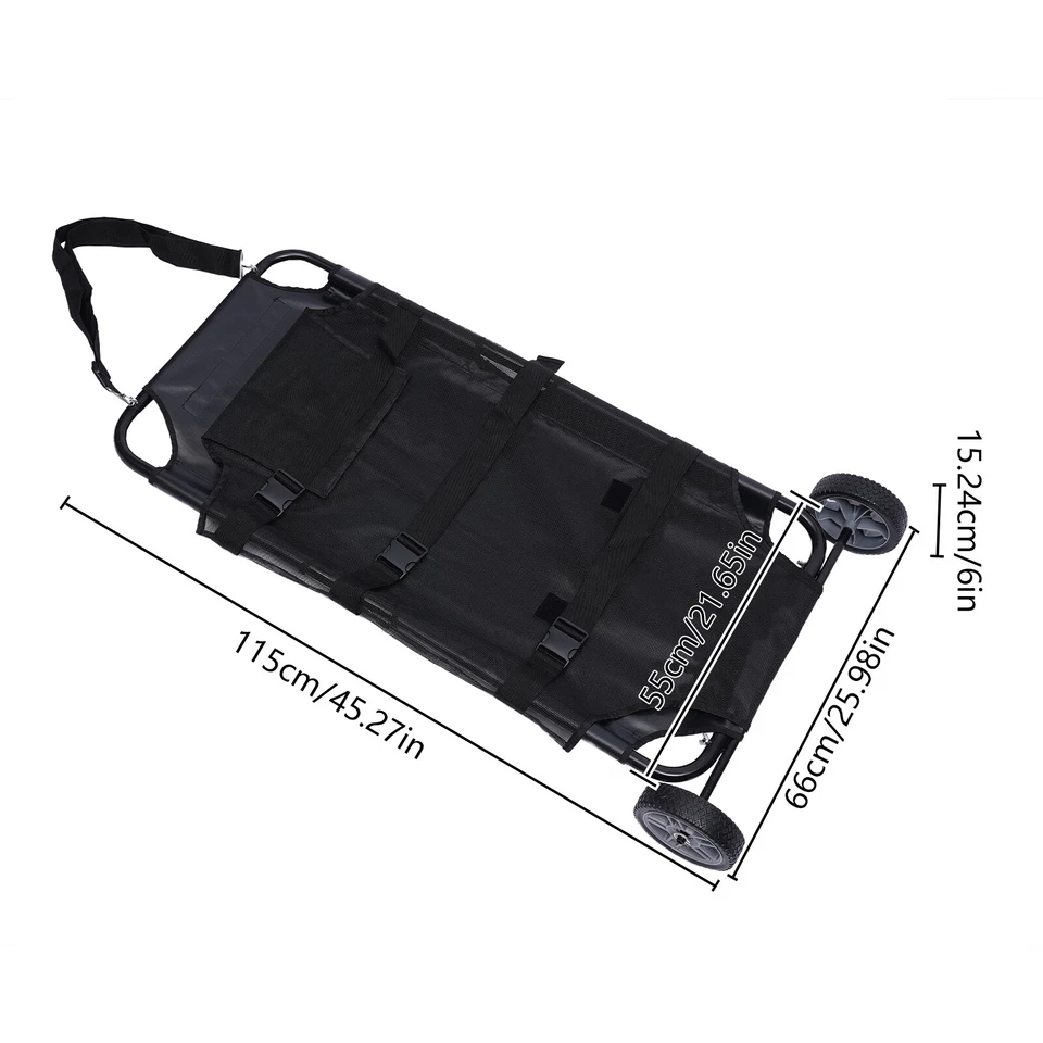 Pet Transport Animal Stretcher Animal Dog Stretcher Emergency Recovery 110 LBS - Image 2 of 4